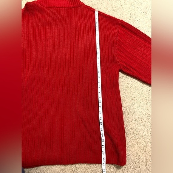 Men’s South Pole Red Knit Sweater Size XL - Picture 4 of 7